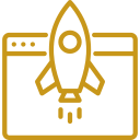 open-book Web page icon, public adjusting website design